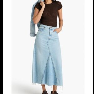FRAME
Dorothy denim midi skirt